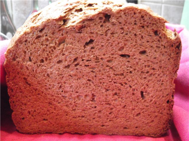 Hvet rugbrød Airy black (brødmaker)