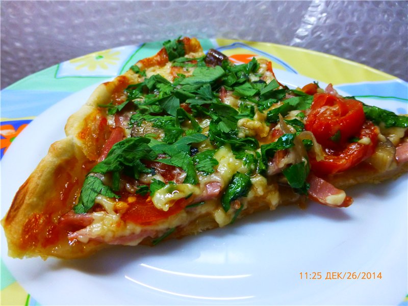 Bột bánh pizza không có men Flammkuchen từ Alsace