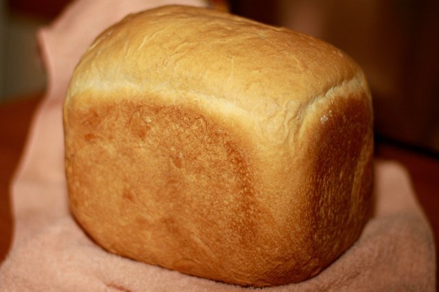 Pan de masa madre francesa en una panificadora