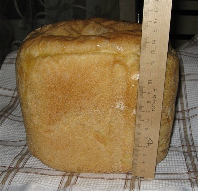 Wheat bread on ripe dough (self-leavening)