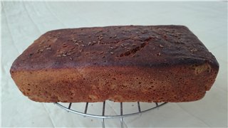 Rye bread with beer and sourdough