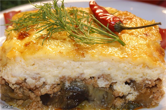 Moussaka es originario de Grecia