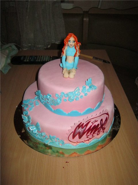 Torte con fate basate sul cartone animato Winx e altri