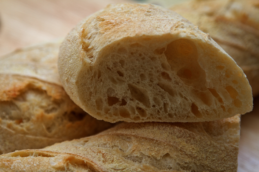 Stokbrood op oud deeg / Baguette de pate fermentee (oven)