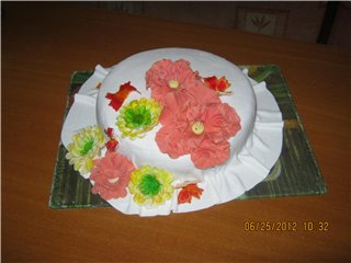 Mga cake ng bulaklak