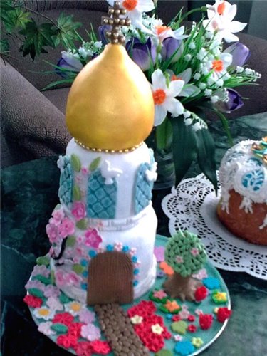 Examples of decorating Easter cakes and Easter