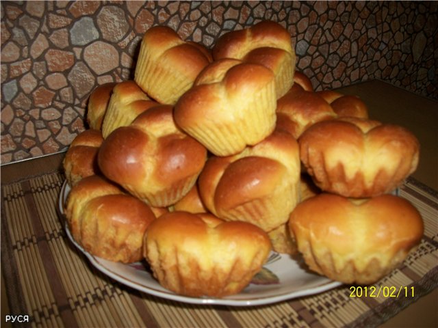 Bollos de cuajada de calabaza