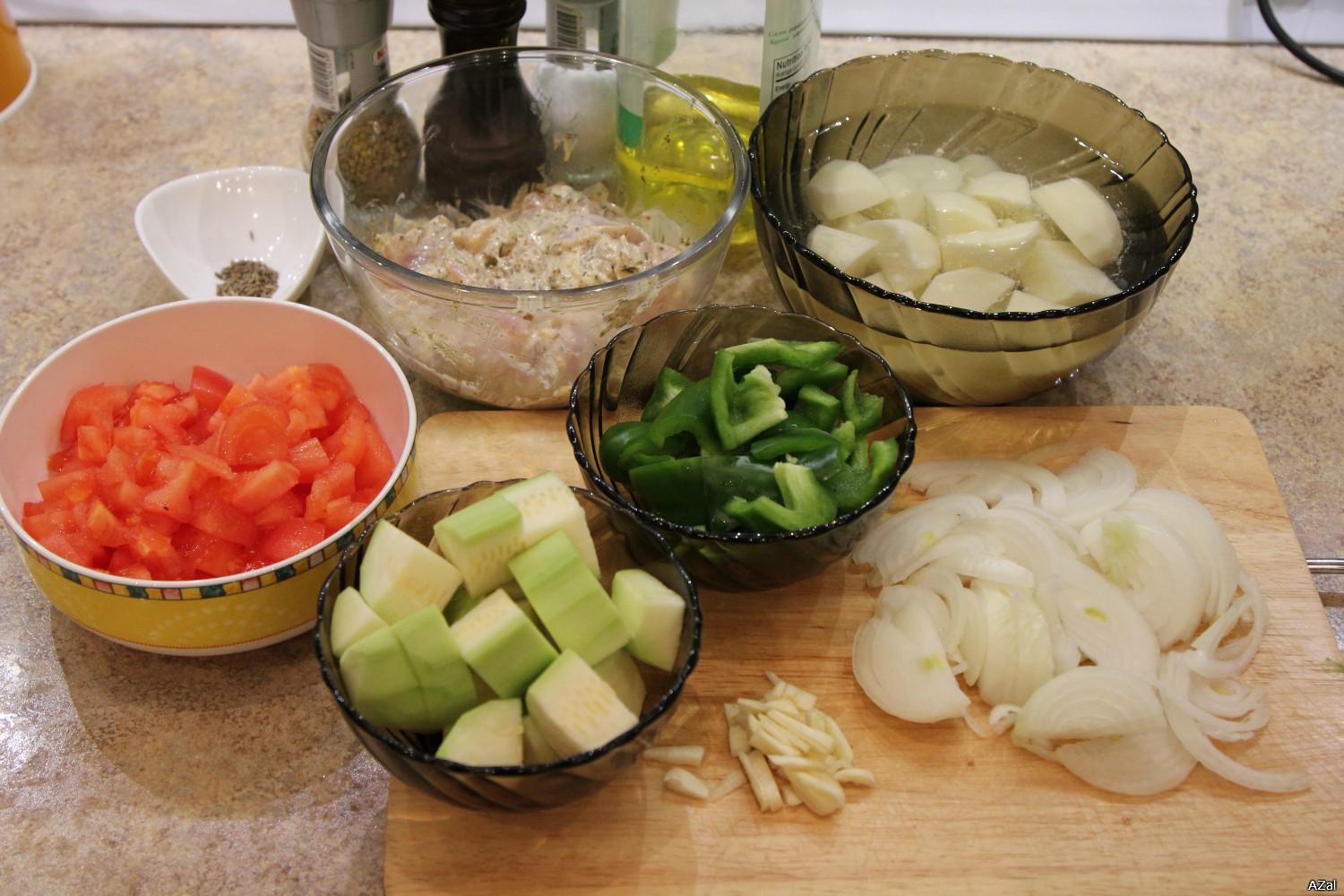 Spicy Chicken with Vegetables (Moulinex Minute Cook CE4000)