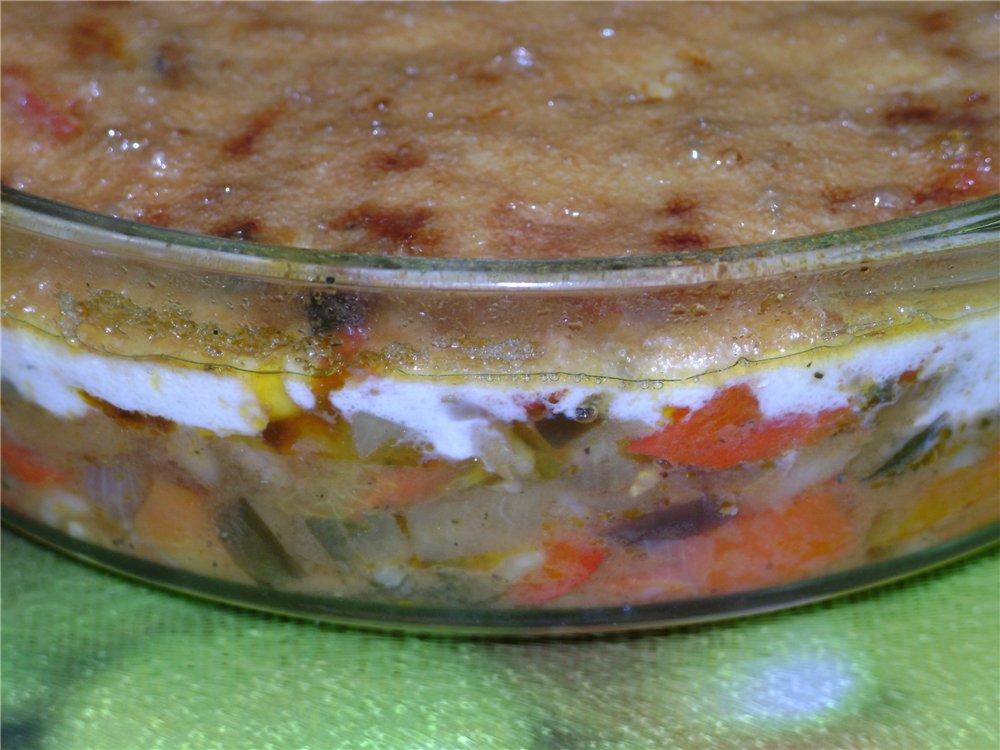 Cazuela de verduras con berenjena