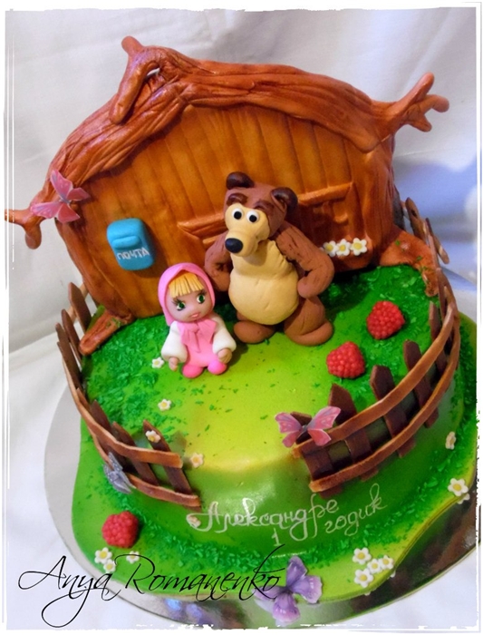 Torte basate sul cartone animato Masha e Orso