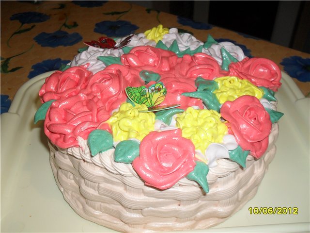 Mga cake ng bulaklak