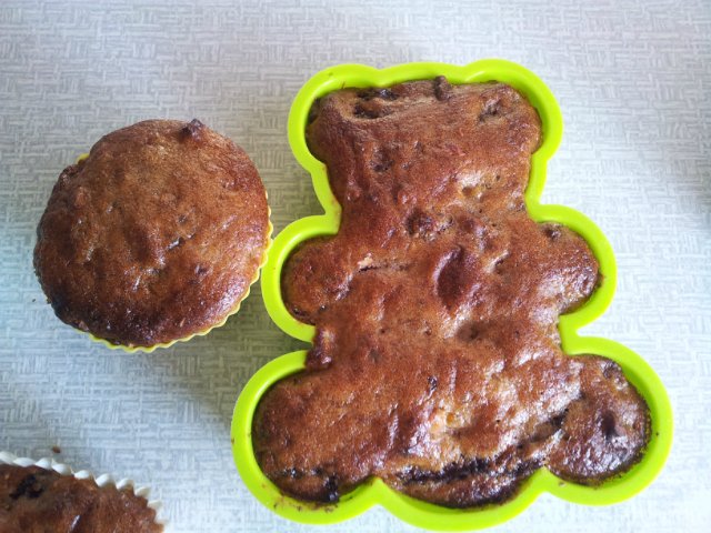 Magere muffins met gedroogd fruit voor onze geliefde!