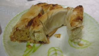 Snail cheese pie