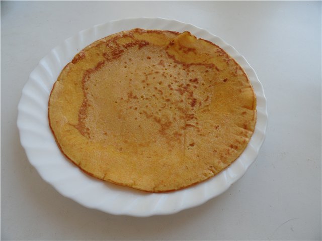 Corn pancakes "Spring Sun"