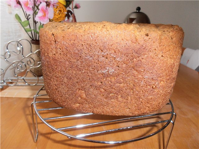 Pane Borodino Lo stesso nella macchina per il pane