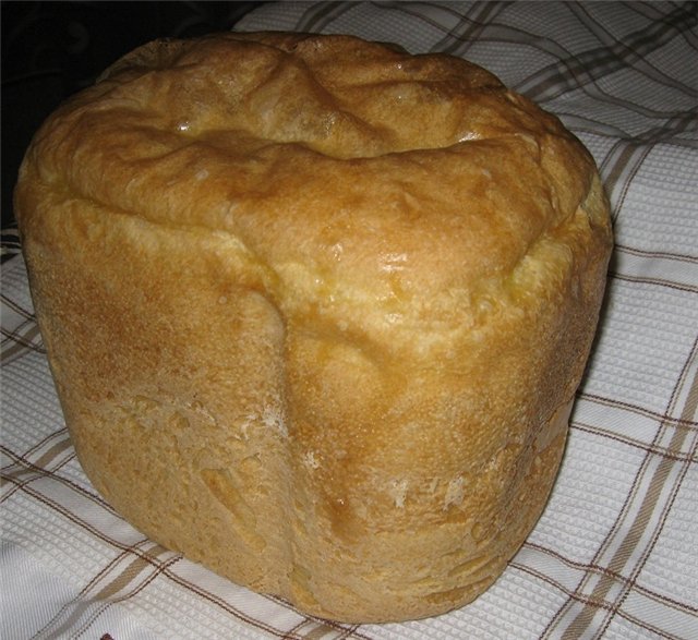 Wheat bread on ripe dough (self-leavening)