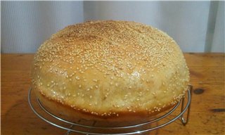 Pane di grano su pasta matura (autolievitazione)