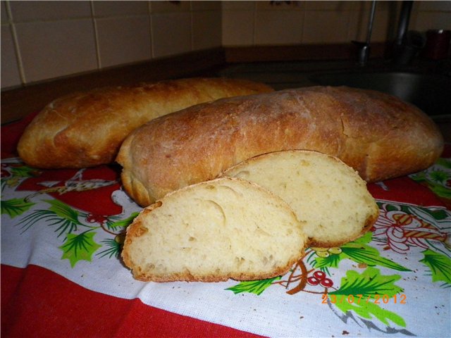 Ciabatta, Peter Reinhart (puliszkán)