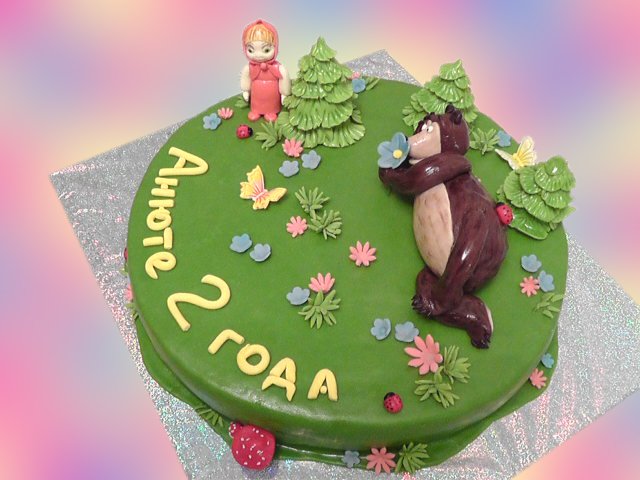 Torte basate sul cartone animato Masha e Orso