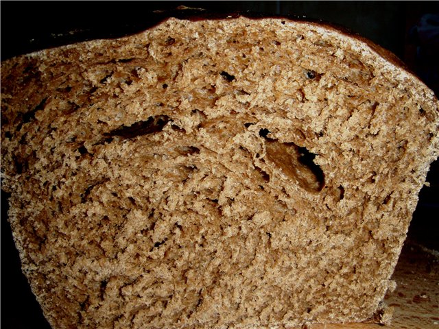 Pane di segale e grano su yogurt (al forno)