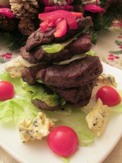 Costolette di agnello con burro alla menta