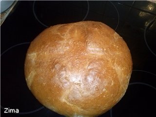 Cuban bread (in the oven)