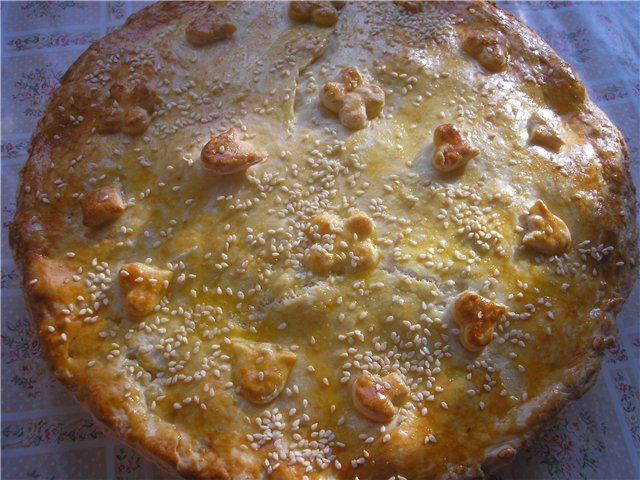 Torta di formaggio con melanzane (balcanica)