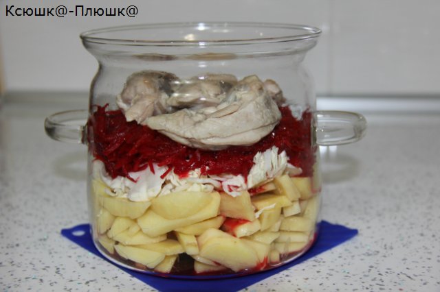 Borscht หรือหลักสูตรแรกใน airfryer (Airfryer Brand 35128)