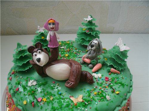 Torte basate sul cartone animato Masha e Orso