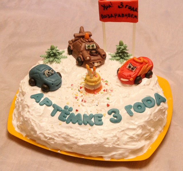 Torte basate sul cartone animato Cars