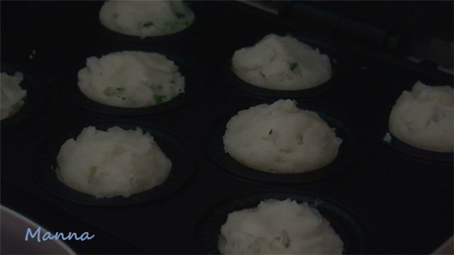 Muffins de patata y guisos con pescado