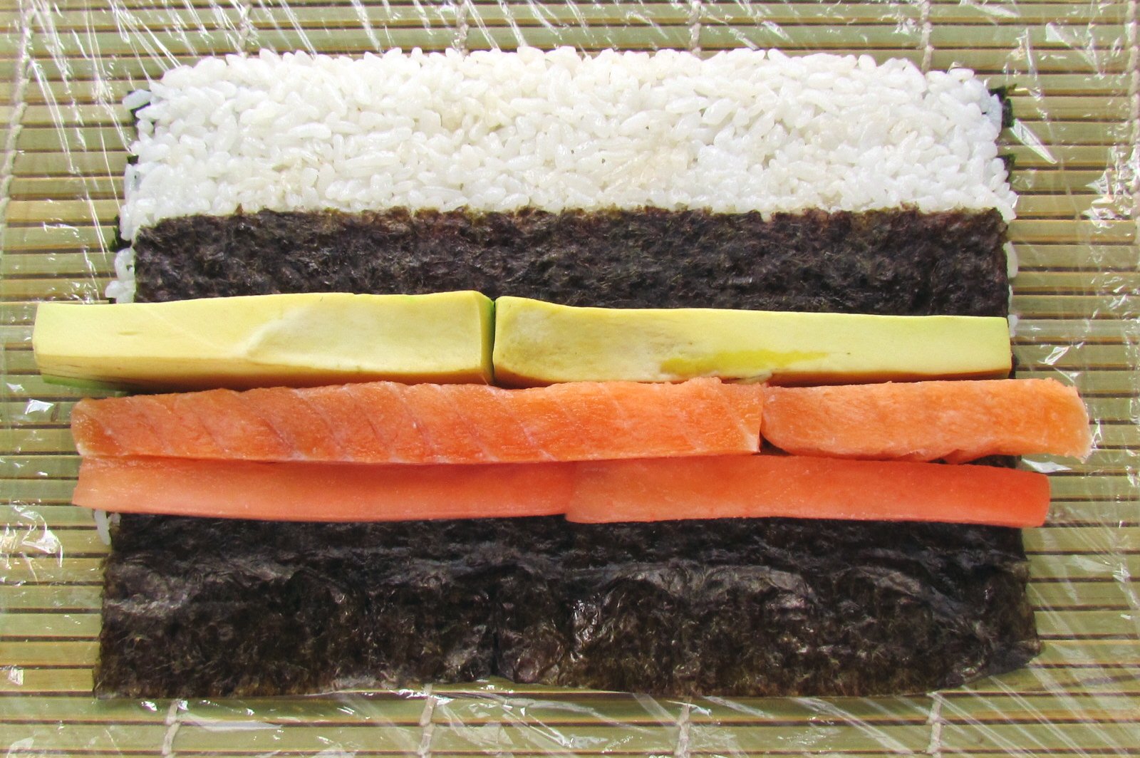 Striped uramaki