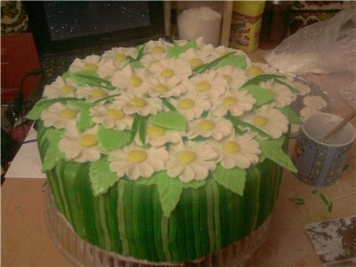 Mga cake ng bulaklak