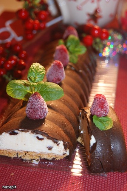 Postre Fantasías de cuajada de chocolate