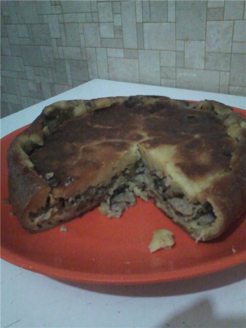 Pastel de hongos