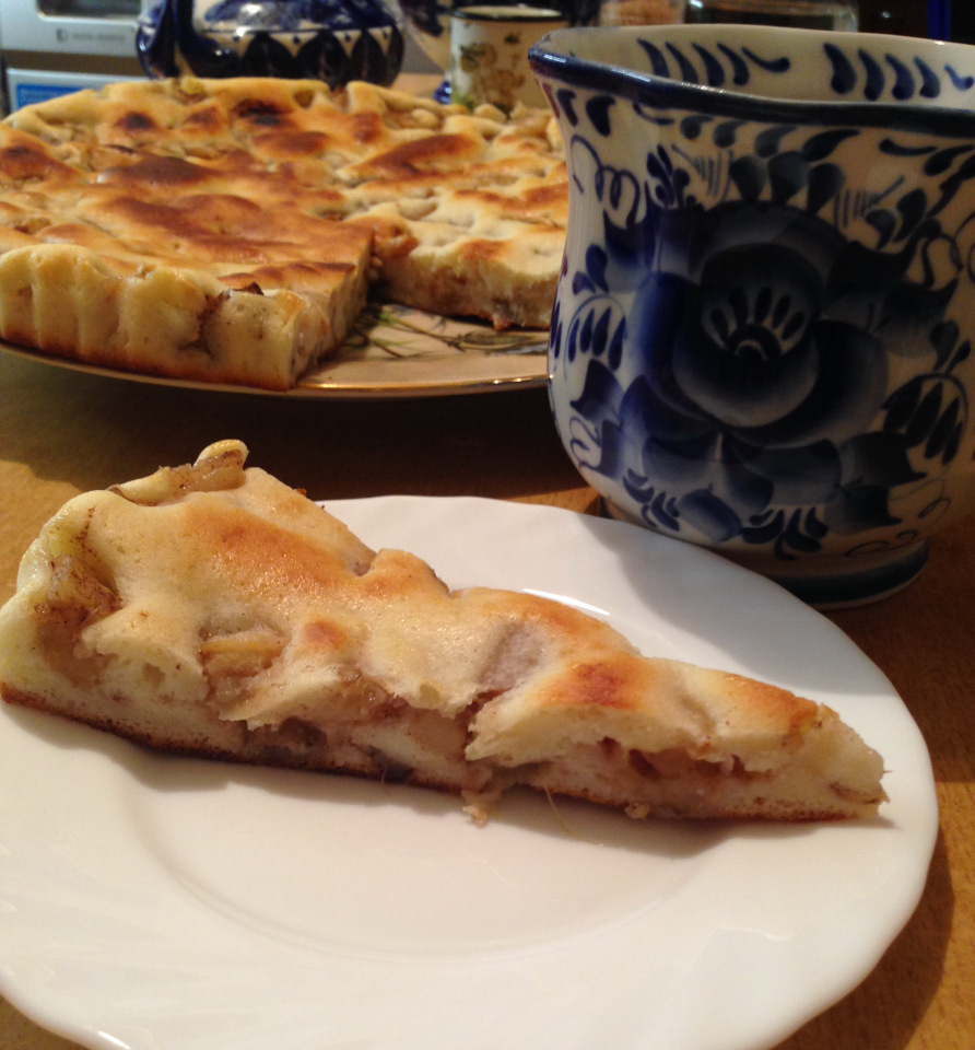 Charlotte (tarta de manzana con kéfir)