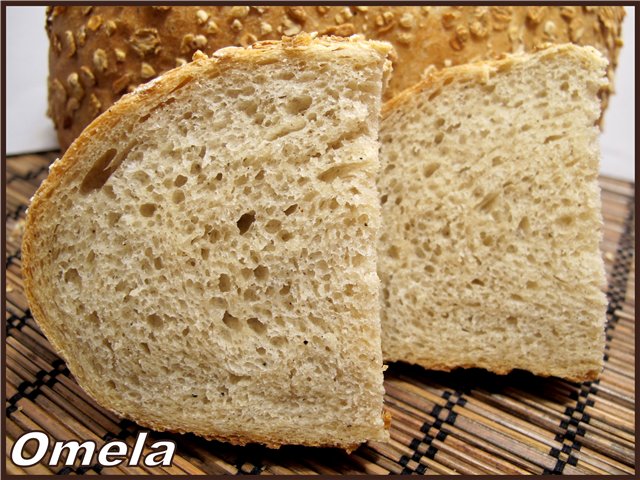 Wheat bread with cz oat flour (oven)