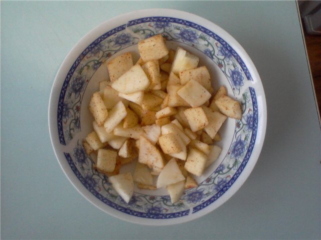 Tortitas de masa madre con manzana y canela