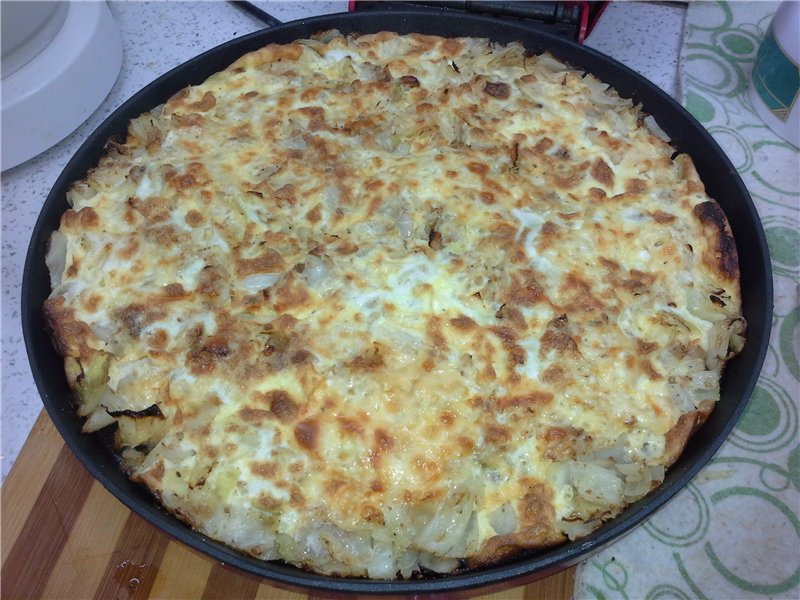 Cabbage casserole in the Princess Pizza Maker