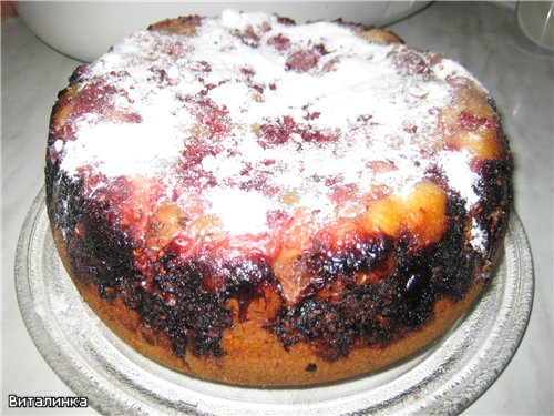 Torta di frutta in scatola e congelata