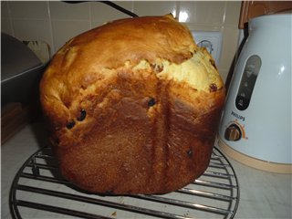 Kulich in una macchina per il pane senza problemi