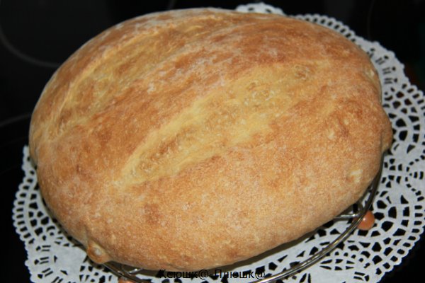 Pane di grano su pasta matura (autolievitazione)