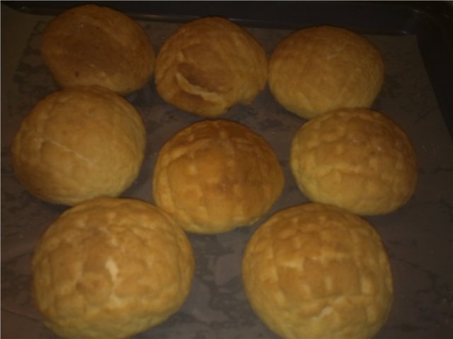 Bollos de melón japoneses Melon Pan