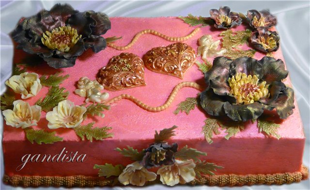 Mga cake ng bulaklak