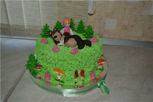 Torte basate sul cartone animato Masha e Orso