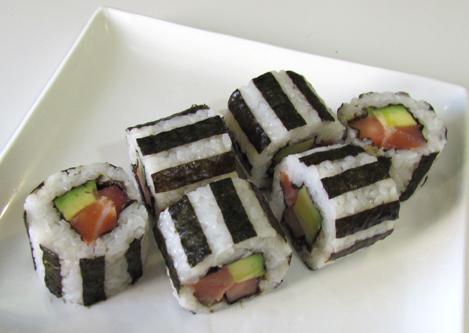 Striped uramaki