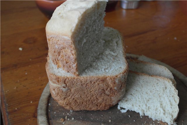 Pane di frumento a base di pasta vecchia