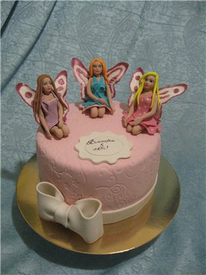 Torte con fate basate sul cartone animato Winx e altri