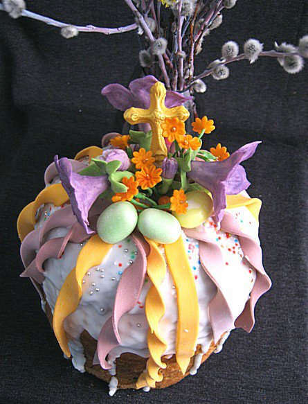 Examples of decorating Easter cakes and Easter