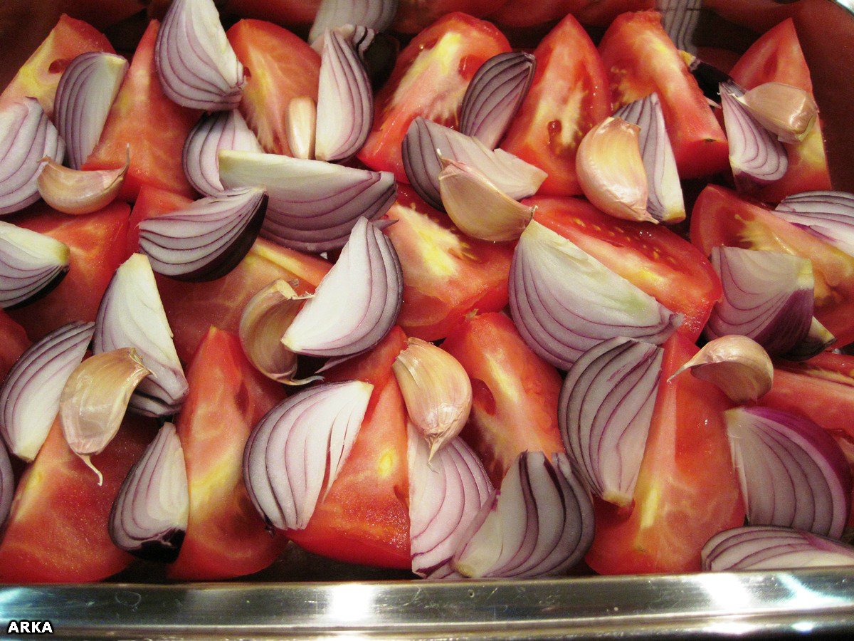 Ensalada de tomate al horno